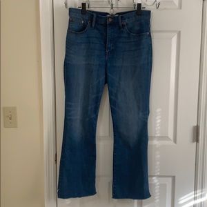 Madewell Cali denim crop boot cut